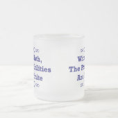 Mit Mathe sind die Möglichkeiten unbegrenzt Mattglastasse (Mittel)