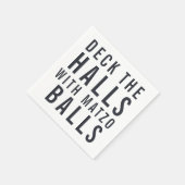 Mit Matzo Balls die Hallen erkunden | Hanukkah Serviette (Ecke)