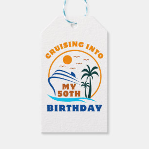 Mit meinem 50. Geburtstag auf dem Boot cruisen Geschenkanhänger