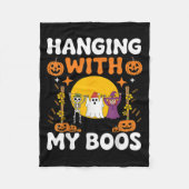 Mit meinem Boos Funny Halloween Ghost Hexe S Fleecedecke (Vorderseite)