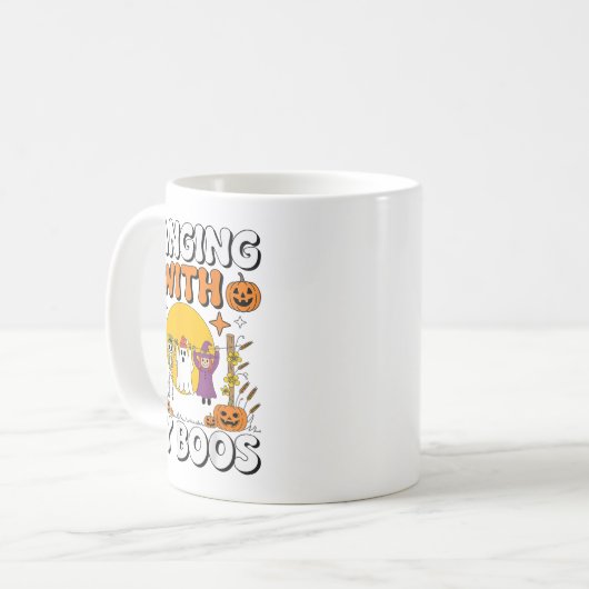 Mit meinem Boos Funny Halloween Ghost Hexe S Kaffeetasse (Vorderseite Links)