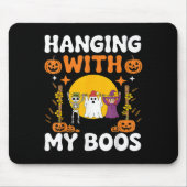 Mit meinem Boos Funny Halloween Ghost Hexe S Mousepad (Vorne)