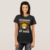 Mit meinem Boos Funny Halloween Ghost Hexe S T-Shirt (Vorne ganz)