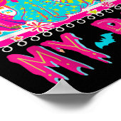 Mit meinem Boos Soky Halloween Disco Ghost Wo Poster (Ecke)