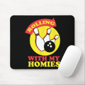 Mit meinem Bowling-Team ein Geschenk machen Mousepad (Mit Mouse)