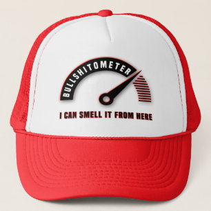 Mit meinem Bullshitometer kann ich es von hier aus Truckerkappe