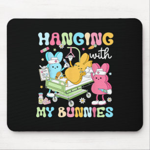 Mit meinem Bunnies-Sonntag Ostern 2025 Nurs Mousepad