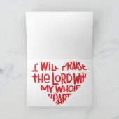 Mit meinem ganzen Herzen Dankeskarte (Innenseite)