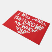 Mit meinem ganzen Herzen Fußmatte (Schrägansicht)