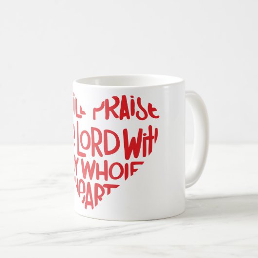 Mit meinem ganzen Herzen Kaffeetasse (VorderseiteRechts)