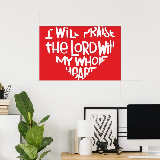 Mit meinem ganzen Herzen Poster (Heimbüro)