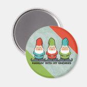 Mit meinem Gnomen Homies Magnet (Vorderseite/Rückseite)