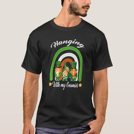 Mit meinem Gnomen Kleeblatt St Patrick S Day T-Shirt (Vorderseite)