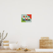 Mit meinem Gnomen-Poster umgehen Poster (Küche)