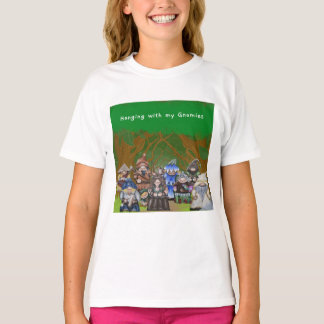 Mit meinem Gnomies-T - Shirt umgehen
