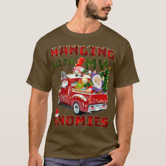Mit meinem Gnomies Tree auf Truck Red Christma T-Shirt