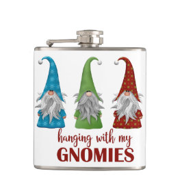 Mit meinem Gnomies Weihnachtskolben umgehen Flachmann