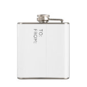 Mit meinem Gnomies Weihnachtskolben umgehen Flachmann (Rückseite)