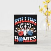 Mit meinem Heimatland Amerikanischer Bowling Karte (Gelbe Blume)
