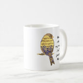 Mit meinem Lied lobe ich Ihm Bible Scripture Bird Kaffeetasse (VorderseiteRechts)