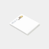 Mit meinem Lied lobe ich Ihm Bible Scripture Bird Post-it Klebezettel (angewinkelt)