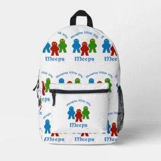 Mit meinem Meeps-Gameslogan Bedruckter Rucksack