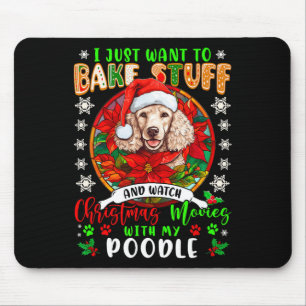 Mit meinem Poodle lo spielen und Weihnachtsfilme a Mousepad