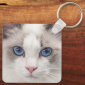 Mit meinem Ragdoll-Schlüsselanhänger ist das Leben Schlüsselanhänger (Rückseite)
