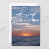 Mit meinem Song werde ich ihm die Schrift loben (Vorne/Hinten)