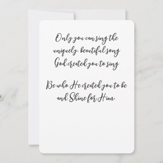 Mit meinem Song werde ich ihm die Schrift loben (Rückseite)