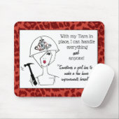 Mit meinem Tiara, kann ich alles und jedermann han Mousepad (Mit Mouse)