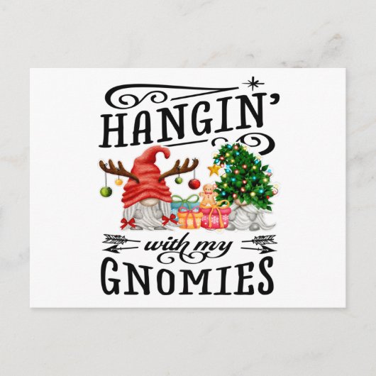 Mit meinem Weihnachtsbummel Postkarte (Vorderseite)