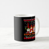 Mit meinem Wissenschaftslehrer Gnomes Ugly Xmas m Kaffeetasse (VorderseiteRechts)