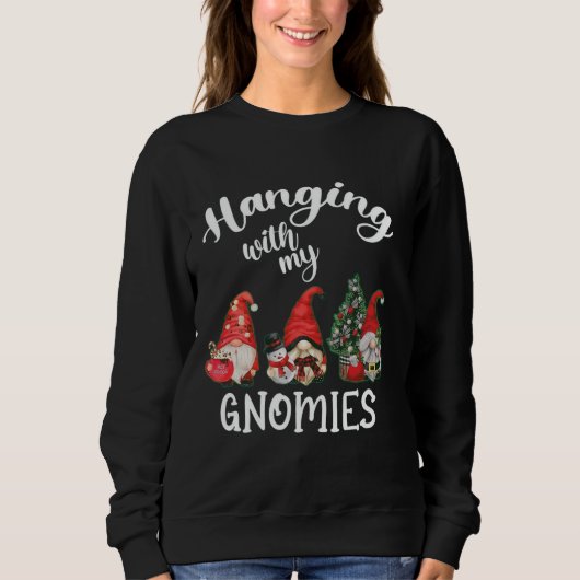 Mit meinem Wissenschaftslehrer Gnomes Ugly Xmas m Sweatshirt (Vorderseite)