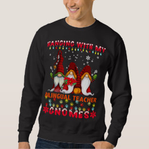 Mit meinen 1. Grade Gnomies - Lehrerin Christus Sweatshirt