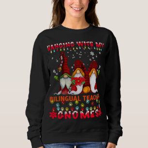 Mit meinen 1. Grade Gnomies - Lehrerin Christus Sweatshirt
