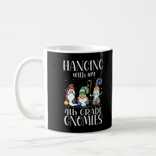 Mit meinen 4. Grade-Gnomies - Lehrerin Christus Kaffeetasse (Links)