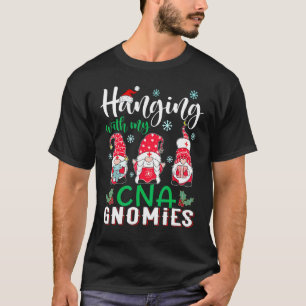 Mit meinen CNA-Pflege-Gnomies Weihnachtsmann Hut C T-Shirt