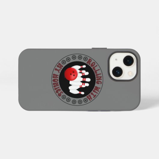 Mit meinen Gaben für Bowling-Bowler rollen iPhone Hülle (Rückseite (Horizontal))