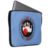 Mit meinen Gaben für Bowling-Bowler rollen Laptopschutzhülle (Vorne Rechts)