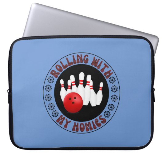 Mit meinen Gaben für Bowling-Bowler rollen Laptopschutzhülle (Vorderseite)