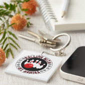 Mit meinen Gaben für Bowling-Bowler rollen Schlüsselanhänger (Vorderseite rechts)