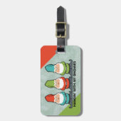 Mit meinen Gnome-Homies personalisieren Gepäckanhänger (Vorderseite vertikal)