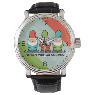 Mit meinen Gnomen Armbanduhr