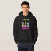 Mit meinen Gnomen den Kindergarten-Ostertag ändern Hoodie (Vorne ganz)