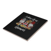 Mit meinen Gnomen den Weihnachtsfeiertag beenden Fliese (Seite)