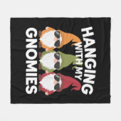 Mit meinen Gnomen-Garten-Genom Fleecedecke (Vorderseite (Horizontal))