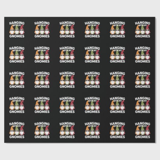 Mit meinen Gnomen-Garten-Genom Geschenkpapier (Flach)