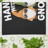 Mit meinen Gnomen-Garten-Genom Geschirrtuch (Gefaltet)