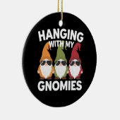 Mit meinen Gnomen-Garten-Genom Keramik Ornament (Rechts)